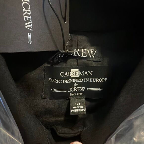 J. Crew Parc Dress Black Carrmen Four Season Stretch Fabric 12 Tall - Picture 7 of 11